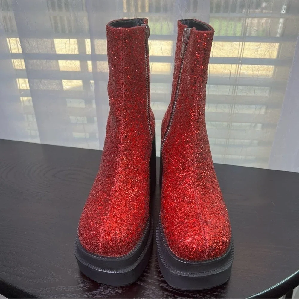 Trickz N' Treatz Mystical Sparks Platform Boots   size 9